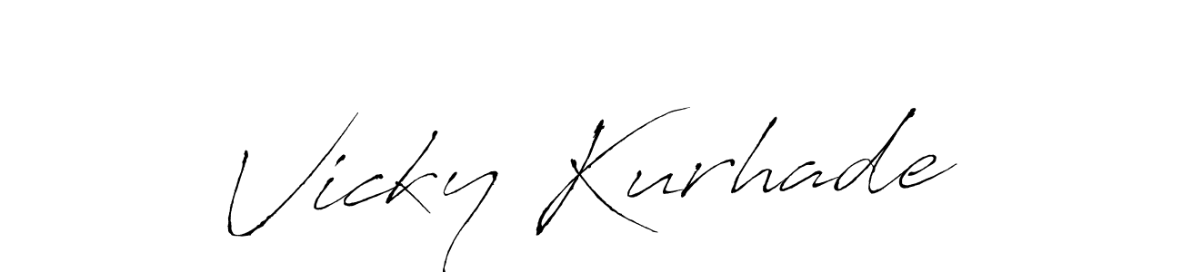 You should practise on your own different ways (Antro_Vectra) to write your name (Vicky Kurhade) in signature. don't let someone else do it for you. Vicky Kurhade signature style 6 images and pictures png