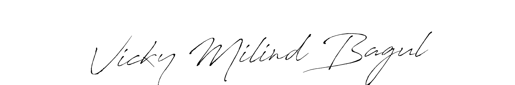 Best and Professional Signature Style for Vicky Milind Bagul. Antro_Vectra Best Signature Style Collection. Vicky Milind Bagul signature style 6 images and pictures png