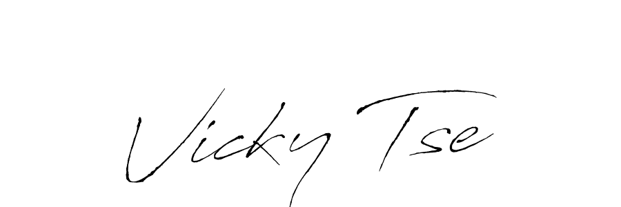 The best way (Antro_Vectra) to make a short signature is to pick only two or three words in your name. The name Vicky Tse include a total of six letters. For converting this name. Vicky Tse signature style 6 images and pictures png