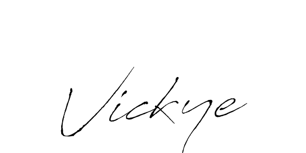 How to make Vickye name signature. Use Antro_Vectra style for creating short signs online. This is the latest handwritten sign. Vickye signature style 6 images and pictures png