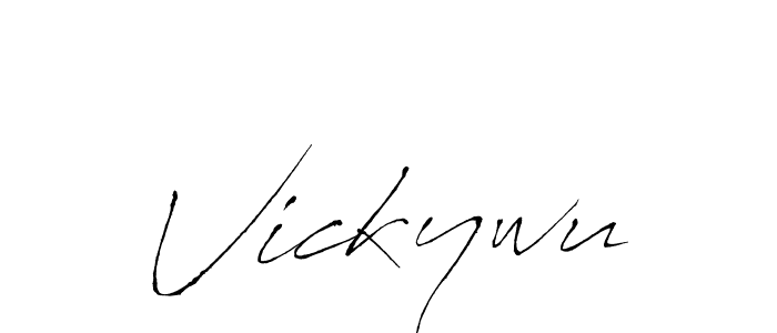 The best way (Antro_Vectra) to make a short signature is to pick only two or three words in your name. The name Vickywu include a total of six letters. For converting this name. Vickywu signature style 6 images and pictures png