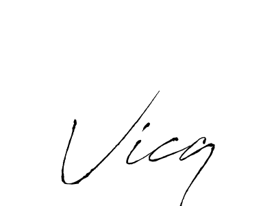 How to Draw Vicq signature style? Antro_Vectra is a latest design signature styles for name Vicq. Vicq signature style 6 images and pictures png