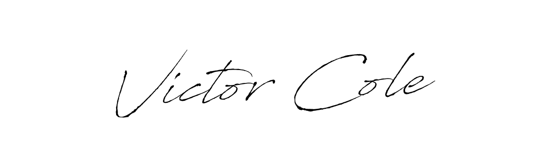 Design your own signature with our free online signature maker. With this signature software, you can create a handwritten (Antro_Vectra) signature for name Victor Cole. Victor Cole signature style 6 images and pictures png