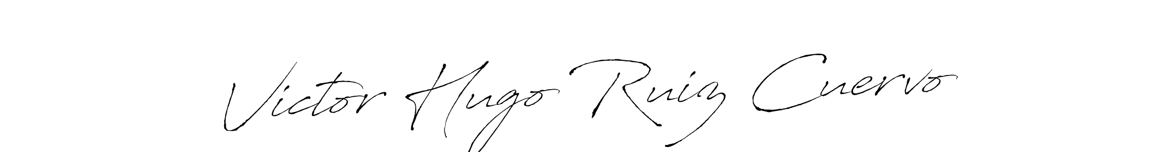 The best way (Antro_Vectra) to make a short signature is to pick only two or three words in your name. The name Victor Hugo Ruiz Cuervo include a total of six letters. For converting this name. Victor Hugo Ruiz Cuervo signature style 6 images and pictures png