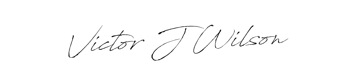 How to make Victor J Wilson signature? Antro_Vectra is a professional autograph style. Create handwritten signature for Victor J Wilson name. Victor J Wilson signature style 6 images and pictures png