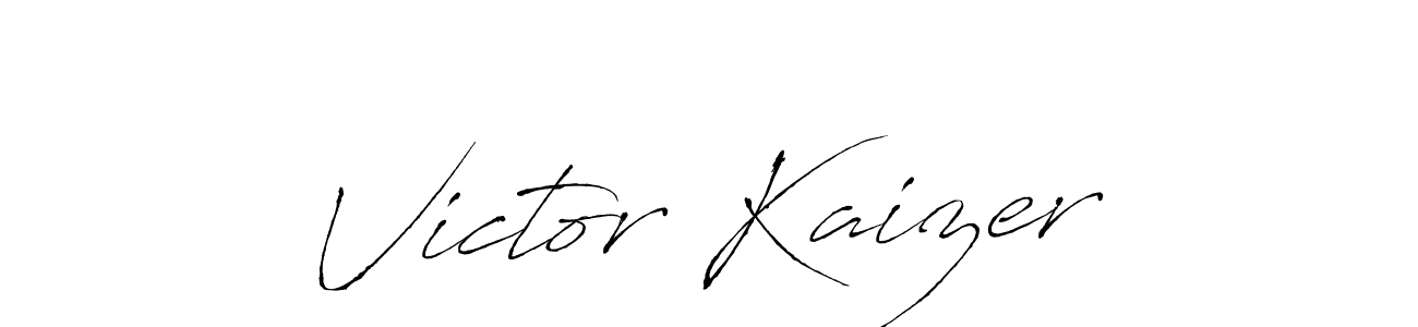 You should practise on your own different ways (Antro_Vectra) to write your name (Victor Kaizer) in signature. don't let someone else do it for you. Victor Kaizer signature style 6 images and pictures png