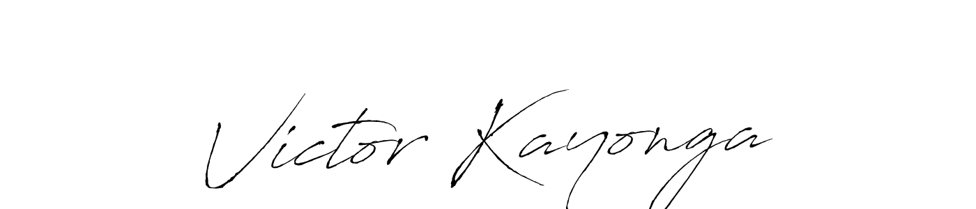 Design your own signature with our free online signature maker. With this signature software, you can create a handwritten (Antro_Vectra) signature for name Victor Kayonga. Victor Kayonga signature style 6 images and pictures png