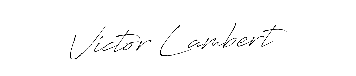 How to make Victor Lambert name signature. Use Antro_Vectra style for creating short signs online. This is the latest handwritten sign. Victor Lambert signature style 6 images and pictures png