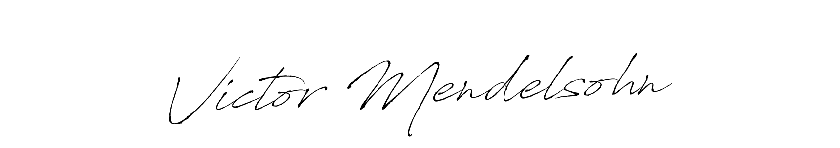 How to make Victor Mendelsohn name signature. Use Antro_Vectra style for creating short signs online. This is the latest handwritten sign. Victor Mendelsohn signature style 6 images and pictures png