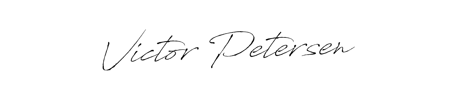 Use a signature maker to create a handwritten signature online. With this signature software, you can design (Antro_Vectra) your own signature for name Victor Petersen. Victor Petersen signature style 6 images and pictures png