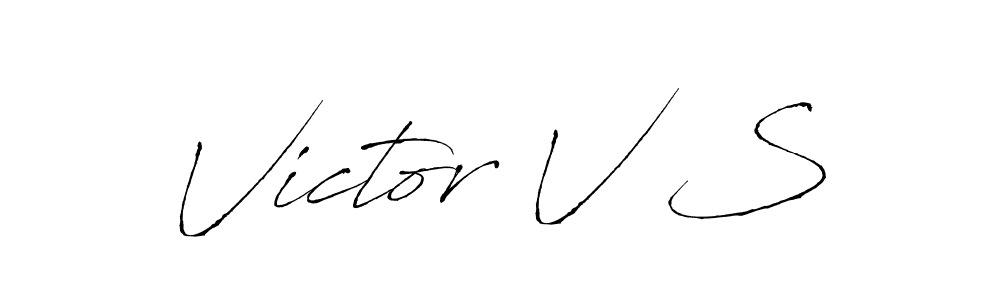 Similarly Antro_Vectra is the best handwritten signature design. Signature creator online .You can use it as an online autograph creator for name Victor V S. Victor V S signature style 6 images and pictures png