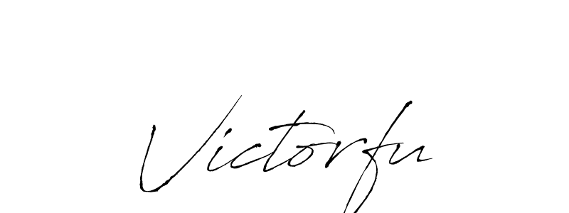 Use a signature maker to create a handwritten signature online. With this signature software, you can design (Antro_Vectra) your own signature for name Victorfu. Victorfu signature style 6 images and pictures png