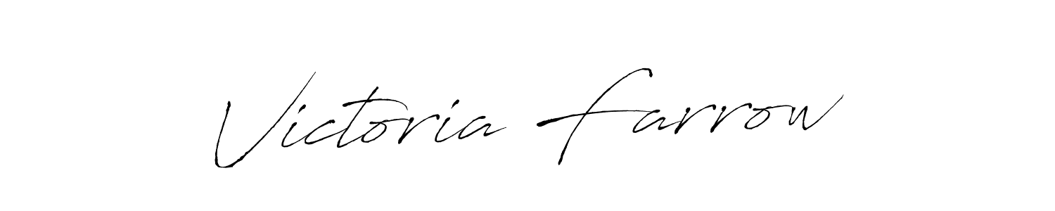 Antro_Vectra is a professional signature style that is perfect for those who want to add a touch of class to their signature. It is also a great choice for those who want to make their signature more unique. Get Victoria Farrow name to fancy signature for free. Victoria Farrow signature style 6 images and pictures png