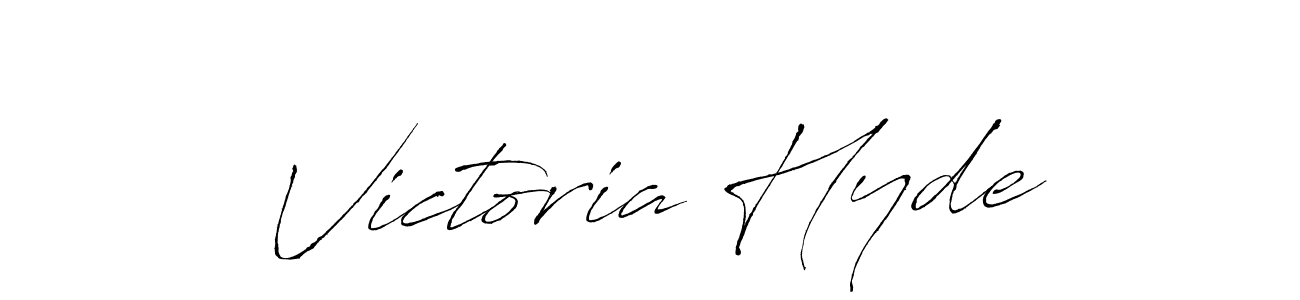 Victoria Hyde stylish signature style. Best Handwritten Sign (Antro_Vectra) for my name. Handwritten Signature Collection Ideas for my name Victoria Hyde. Victoria Hyde signature style 6 images and pictures png