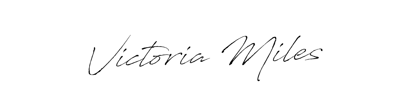 Use a signature maker to create a handwritten signature online. With this signature software, you can design (Antro_Vectra) your own signature for name Victoria Miles. Victoria Miles signature style 6 images and pictures png