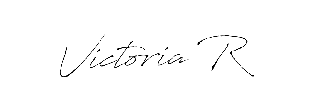 Create a beautiful signature design for name Victoria R. With this signature (Antro_Vectra) fonts, you can make a handwritten signature for free. Victoria R signature style 6 images and pictures png