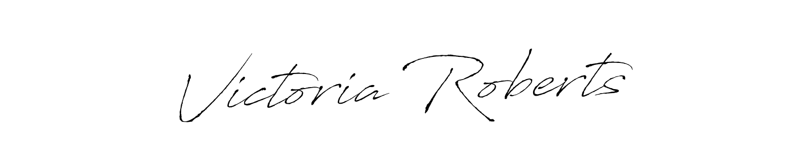 Victoria Roberts stylish signature style. Best Handwritten Sign (Antro_Vectra) for my name. Handwritten Signature Collection Ideas for my name Victoria Roberts. Victoria Roberts signature style 6 images and pictures png