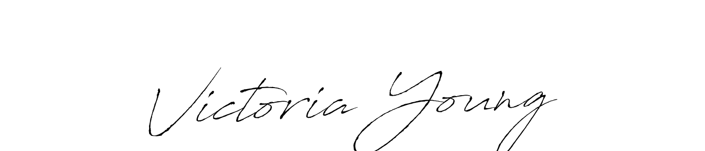 Make a beautiful signature design for name Victoria Young. With this signature (Antro_Vectra) style, you can create a handwritten signature for free. Victoria Young signature style 6 images and pictures png