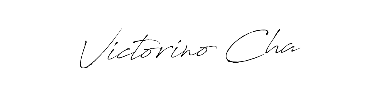 The best way (Antro_Vectra) to make a short signature is to pick only two or three words in your name. The name Victorino Cha include a total of six letters. For converting this name. Victorino Cha signature style 6 images and pictures png
