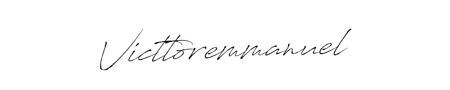 Victtoremmanuel stylish signature style. Best Handwritten Sign (Antro_Vectra) for my name. Handwritten Signature Collection Ideas for my name Victtoremmanuel. Victtoremmanuel signature style 6 images and pictures png