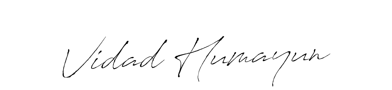 Use a signature maker to create a handwritten signature online. With this signature software, you can design (Antro_Vectra) your own signature for name Vidad Humayun. Vidad Humayun signature style 6 images and pictures png