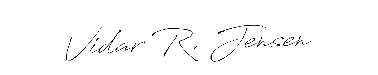 Also You can easily find your signature by using the search form. We will create Vidar R. Jensen name handwritten signature images for you free of cost using Antro_Vectra sign style. Vidar R. Jensen signature style 6 images and pictures png