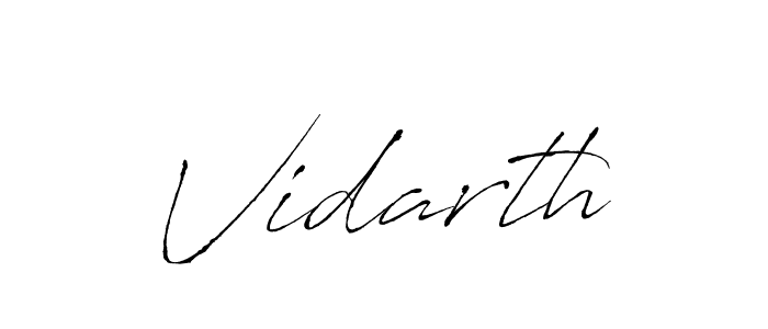 Create a beautiful signature design for name Vidarth. With this signature (Antro_Vectra) fonts, you can make a handwritten signature for free. Vidarth signature style 6 images and pictures png