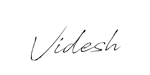 The best way (Antro_Vectra) to make a short signature is to pick only two or three words in your name. The name Videsh include a total of six letters. For converting this name. Videsh signature style 6 images and pictures png
