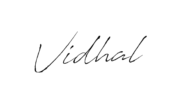 Make a beautiful signature design for name Vidhal. With this signature (Antro_Vectra) style, you can create a handwritten signature for free. Vidhal signature style 6 images and pictures png