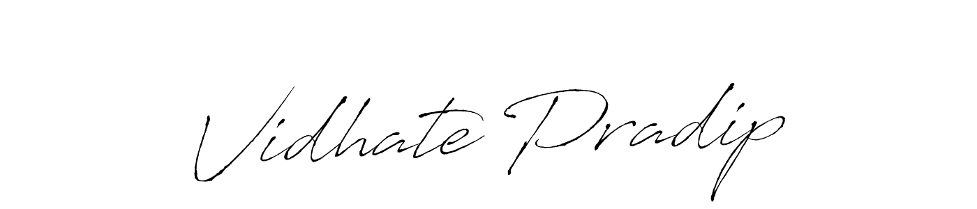 Similarly Antro_Vectra is the best handwritten signature design. Signature creator online .You can use it as an online autograph creator for name Vidhate Pradip. Vidhate Pradip signature style 6 images and pictures png