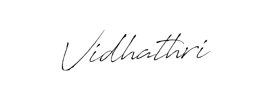 Create a beautiful signature design for name Vidhathri. With this signature (Antro_Vectra) fonts, you can make a handwritten signature for free. Vidhathri signature style 6 images and pictures png