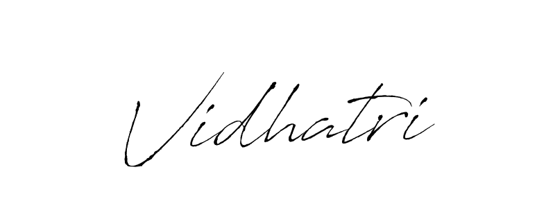 Design your own signature with our free online signature maker. With this signature software, you can create a handwritten (Antro_Vectra) signature for name Vidhatri. Vidhatri signature style 6 images and pictures png