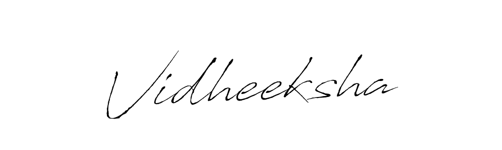 How to make Vidheeksha signature? Antro_Vectra is a professional autograph style. Create handwritten signature for Vidheeksha name. Vidheeksha signature style 6 images and pictures png