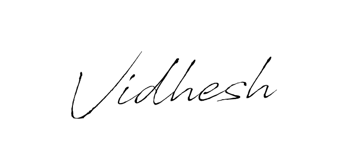 Use a signature maker to create a handwritten signature online. With this signature software, you can design (Antro_Vectra) your own signature for name Vidhesh. Vidhesh signature style 6 images and pictures png
