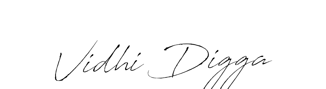 Use a signature maker to create a handwritten signature online. With this signature software, you can design (Antro_Vectra) your own signature for name Vidhi Digga. Vidhi Digga signature style 6 images and pictures png