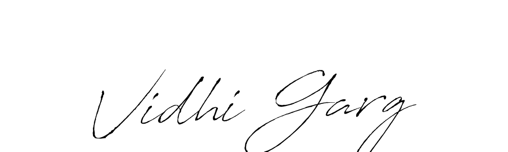 Use a signature maker to create a handwritten signature online. With this signature software, you can design (Antro_Vectra) your own signature for name Vidhi Garg. Vidhi Garg signature style 6 images and pictures png