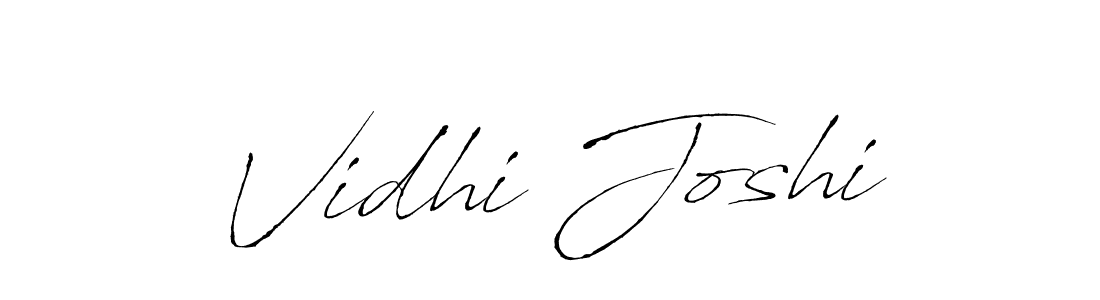 Use a signature maker to create a handwritten signature online. With this signature software, you can design (Antro_Vectra) your own signature for name Vidhi Joshi. Vidhi Joshi signature style 6 images and pictures png