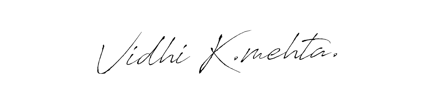 Use a signature maker to create a handwritten signature online. With this signature software, you can design (Antro_Vectra) your own signature for name Vidhi K.mehta.. Vidhi K.mehta. signature style 6 images and pictures png
