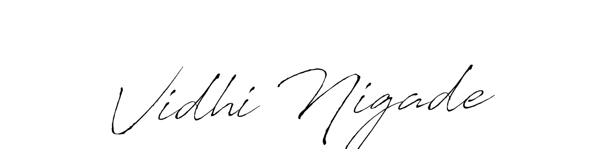 Make a beautiful signature design for name Vidhi Nigade. Use this online signature maker to create a handwritten signature for free. Vidhi Nigade signature style 6 images and pictures png