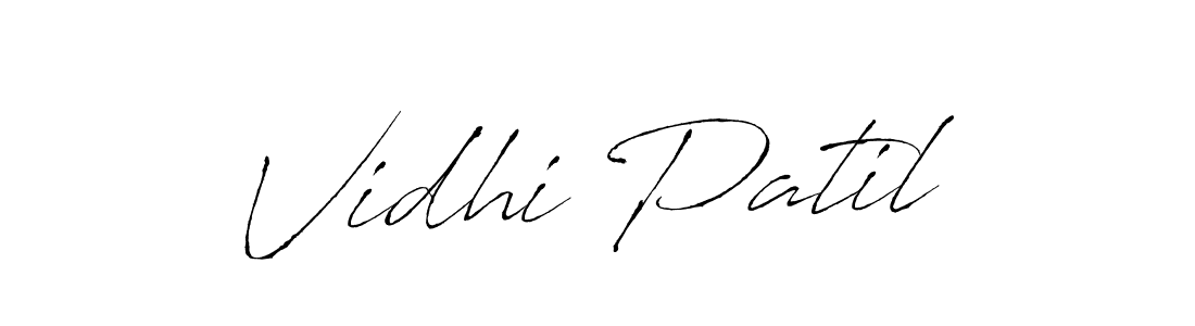 Create a beautiful signature design for name Vidhi Patil. With this signature (Antro_Vectra) fonts, you can make a handwritten signature for free. Vidhi Patil signature style 6 images and pictures png