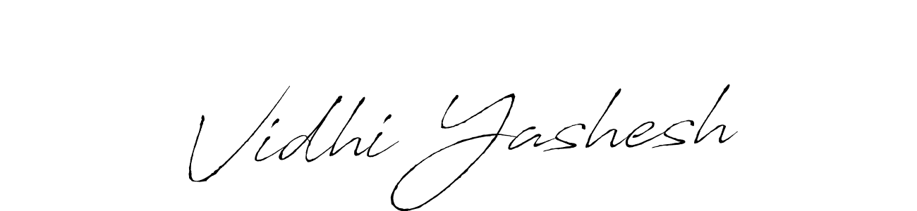 Use a signature maker to create a handwritten signature online. With this signature software, you can design (Antro_Vectra) your own signature for name Vidhi Yashesh. Vidhi Yashesh signature style 6 images and pictures png