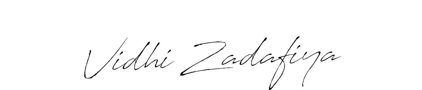 It looks lik you need a new signature style for name Vidhi Zadafiya. Design unique handwritten (Antro_Vectra) signature with our free signature maker in just a few clicks. Vidhi Zadafiya signature style 6 images and pictures png