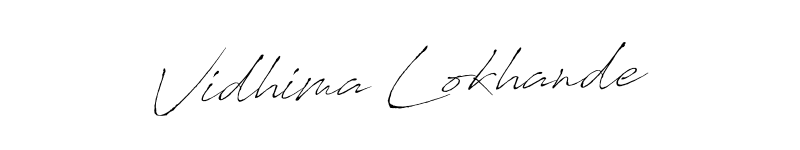 Make a beautiful signature design for name Vidhima Lokhande. Use this online signature maker to create a handwritten signature for free. Vidhima Lokhande signature style 6 images and pictures png