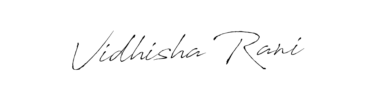 Also we have Vidhisha Rani name is the best signature style. Create professional handwritten signature collection using Antro_Vectra autograph style. Vidhisha Rani signature style 6 images and pictures png