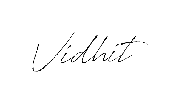 Design your own signature with our free online signature maker. With this signature software, you can create a handwritten (Antro_Vectra) signature for name Vidhit. Vidhit signature style 6 images and pictures png