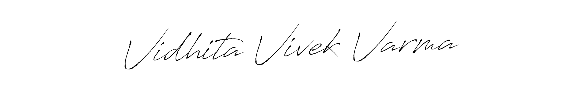 Use a signature maker to create a handwritten signature online. With this signature software, you can design (Antro_Vectra) your own signature for name Vidhita Vivek Varma. Vidhita Vivek Varma signature style 6 images and pictures png