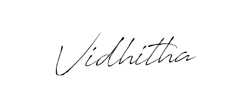 Make a beautiful signature design for name Vidhitha. With this signature (Antro_Vectra) style, you can create a handwritten signature for free. Vidhitha signature style 6 images and pictures png