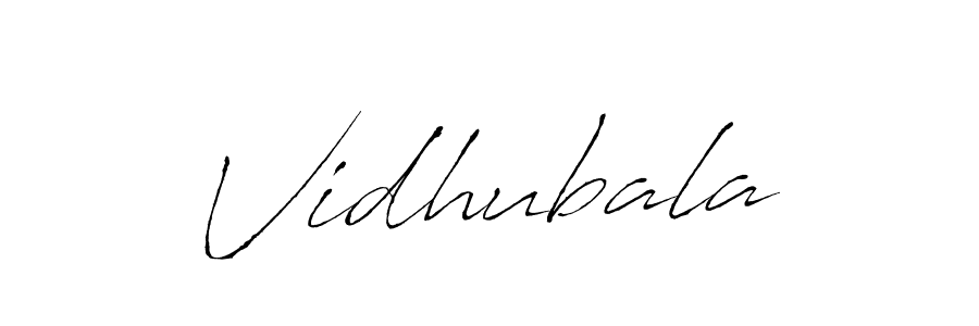 Vidhubala stylish signature style. Best Handwritten Sign (Antro_Vectra) for my name. Handwritten Signature Collection Ideas for my name Vidhubala. Vidhubala signature style 6 images and pictures png