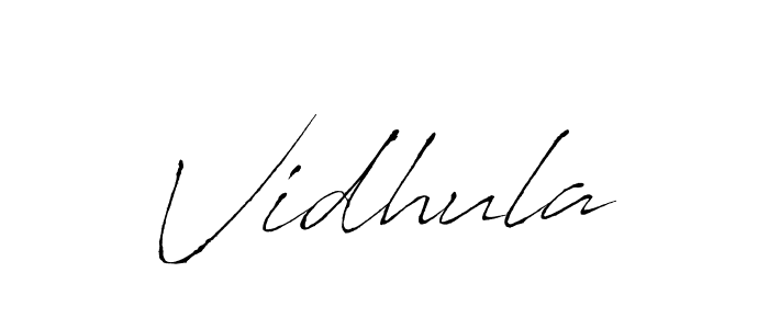 Make a beautiful signature design for name Vidhula. Use this online signature maker to create a handwritten signature for free. Vidhula signature style 6 images and pictures png