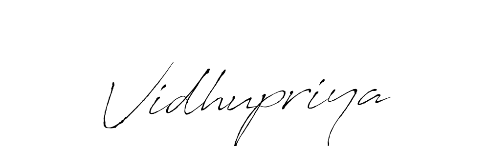 Make a short Vidhupriya signature style. Manage your documents anywhere anytime using Antro_Vectra. Create and add eSignatures, submit forms, share and send files easily. Vidhupriya signature style 6 images and pictures png